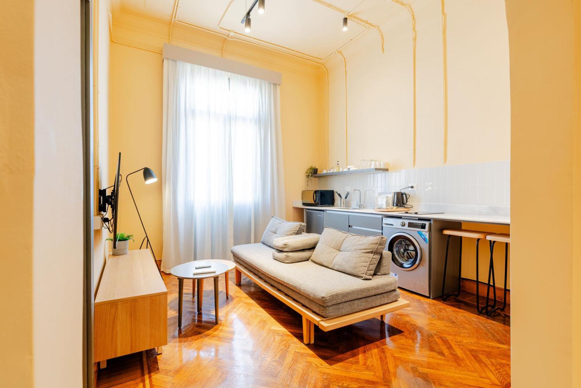 Grey L Studio Apartments Downtown Alexandria Menasce House Exterior foto